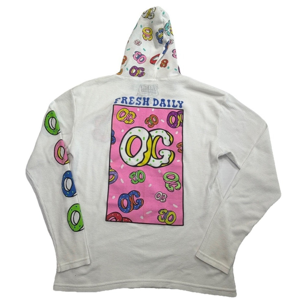 Fresh Laundry Hoodie Mens Large Black Stay Fresh Donut Graphic‎ Streetwear